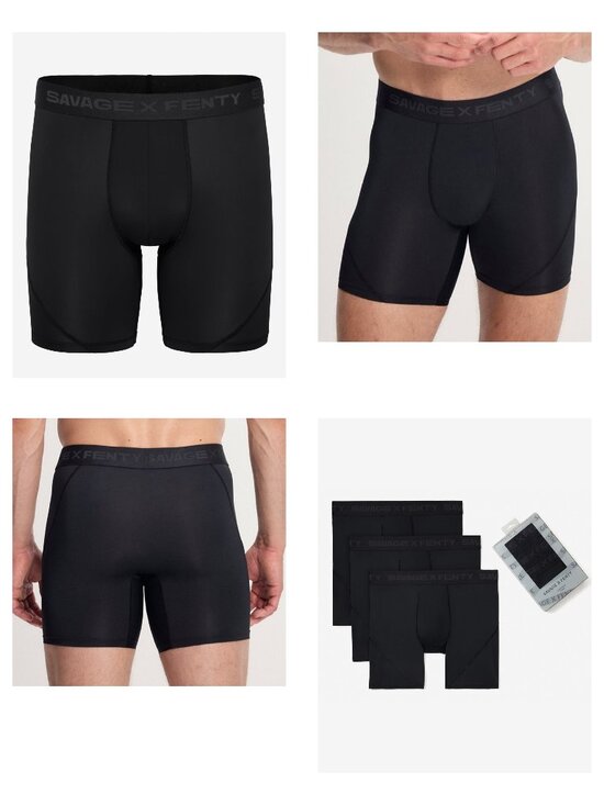Savage X Fenty Other - New 3-Pack Savage x Fenty Shadow Fit Boxer Briefs Black Size S